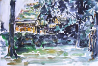 Click to see it big Am Wall Höxter 11, Architektur, Aquarell